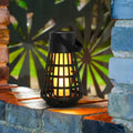 Solar Flame Lamp Outdoor Lantern (Pack Of 2) | Waterproof Hanging Garden Light With Flickering Led Flame | Solar Powered Torch W