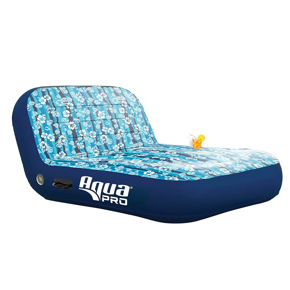 Aqua Pro Apl17011S2 Ultra-Cushioned Comfort-Lounge For 2 - Hawaiian Wave