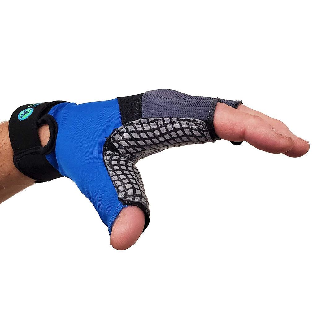 Waterline Half Finger Paddling Gloves For Kayaks, Canoes And Sup Paddle Boards (Small)
