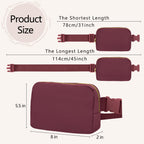 Vorolo Fanny Pack Christmas Gift For Women And Men Crossbody Bag Belt Bag Bum Bag With Adjustable Strap For Sportswine Red