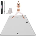 Cambivo Large Yoga Mat For Men And Women 1/4 Inch Thick, 72'' X 48'' Extra Wide Workout Mat, Exercise Fitness Tpe Mat For Home G
