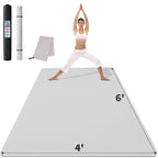 Cambivo Large Yoga Mat For Men And Women 1/4 Inch Thick, 72'' X 48'' Extra Wide Workout Mat, Exercise Fitness Tpe Mat For Home G