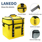 Lanedo Lunch Soft Cooler 20 Can, Soft Carrying Handle Insulated Bag Portable Ice Chest Box For Lunch, Beach, Drink, Beverage, Tr