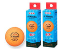 6 Balls , NITTAKU NEXCEL (Made in Japan) , New Material (Non-Celluloid) , Orange 3 Stars Table Tennis Ball + Free Racket Protect