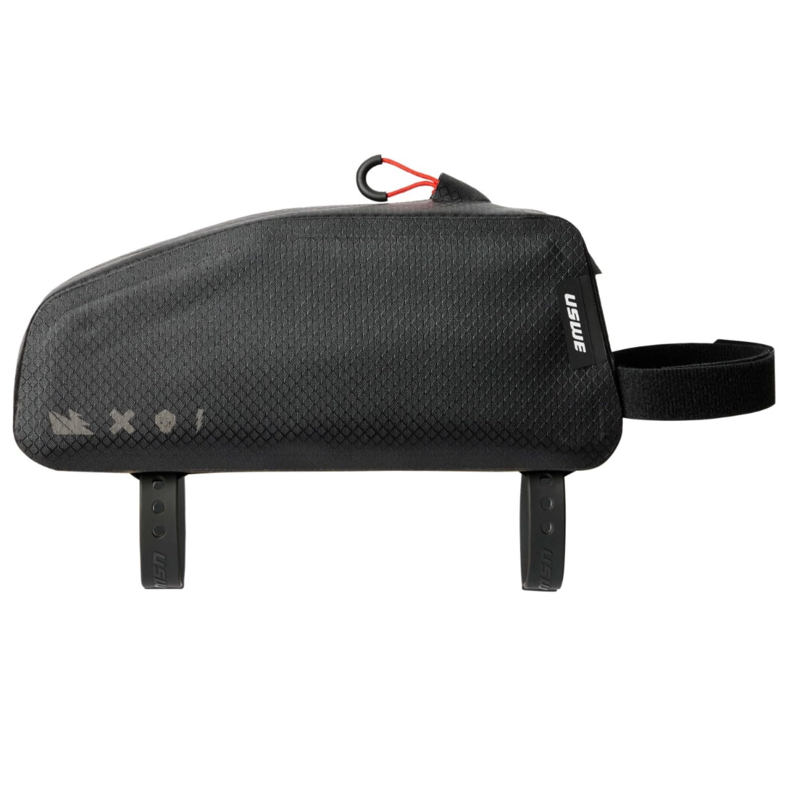 USWE Top Tube Bike Bag Zippered, Bolt on Top Tube Bag, Bicycle Bags for Bikes Front Frame, Waterproof Bike Pouch Pack, Phone Bag