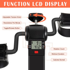 Goredi Under Desk Bike Pedal Exerciser, Upper & Lower Peddler Exerciser For Seniors With Lcd Display, Fitness Folding Arm Leg Wo