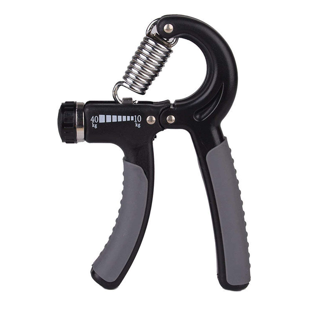ANTILS Adjustable Hand gripper and wrist strengthener Adjustable 10kg to 40kg (Black Grey)
