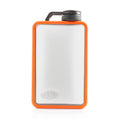 GSI Outdoors, Boulder Flask, Rugged and Shatter-Resistant, Outdoor Hip Flask, Orange, 10 Fluid Ounces