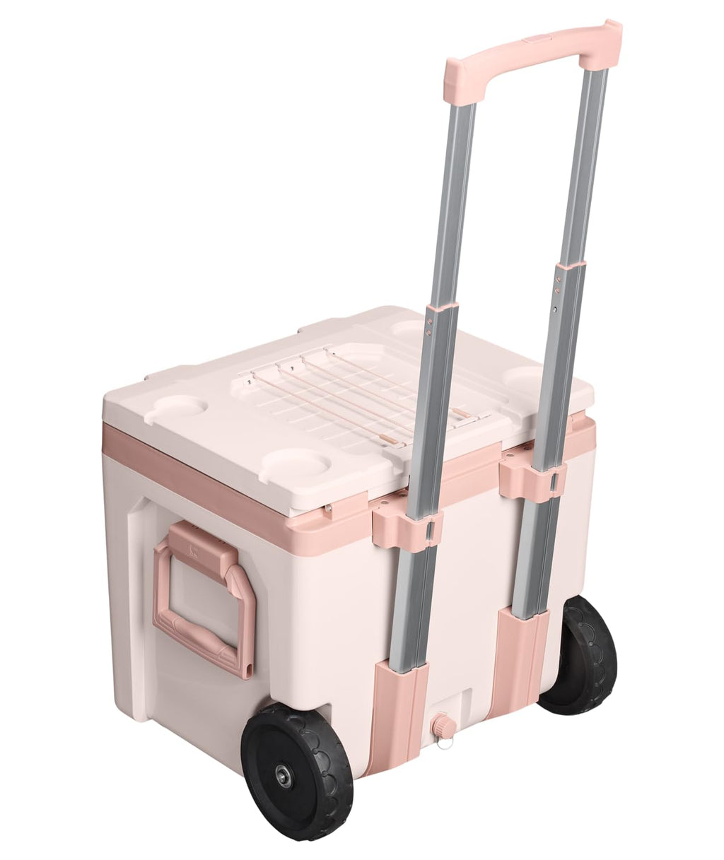 Stanley Adventure Easy-Carry Wheeled Cooler 50qt Rose Quartz