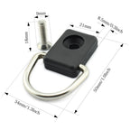 Hj Garden 12 Sets Kayak D Ring With Screw Kit Canoe Boat Fishing Rigging Sailing Camping Hardware Accessories Safety Deck Loop M