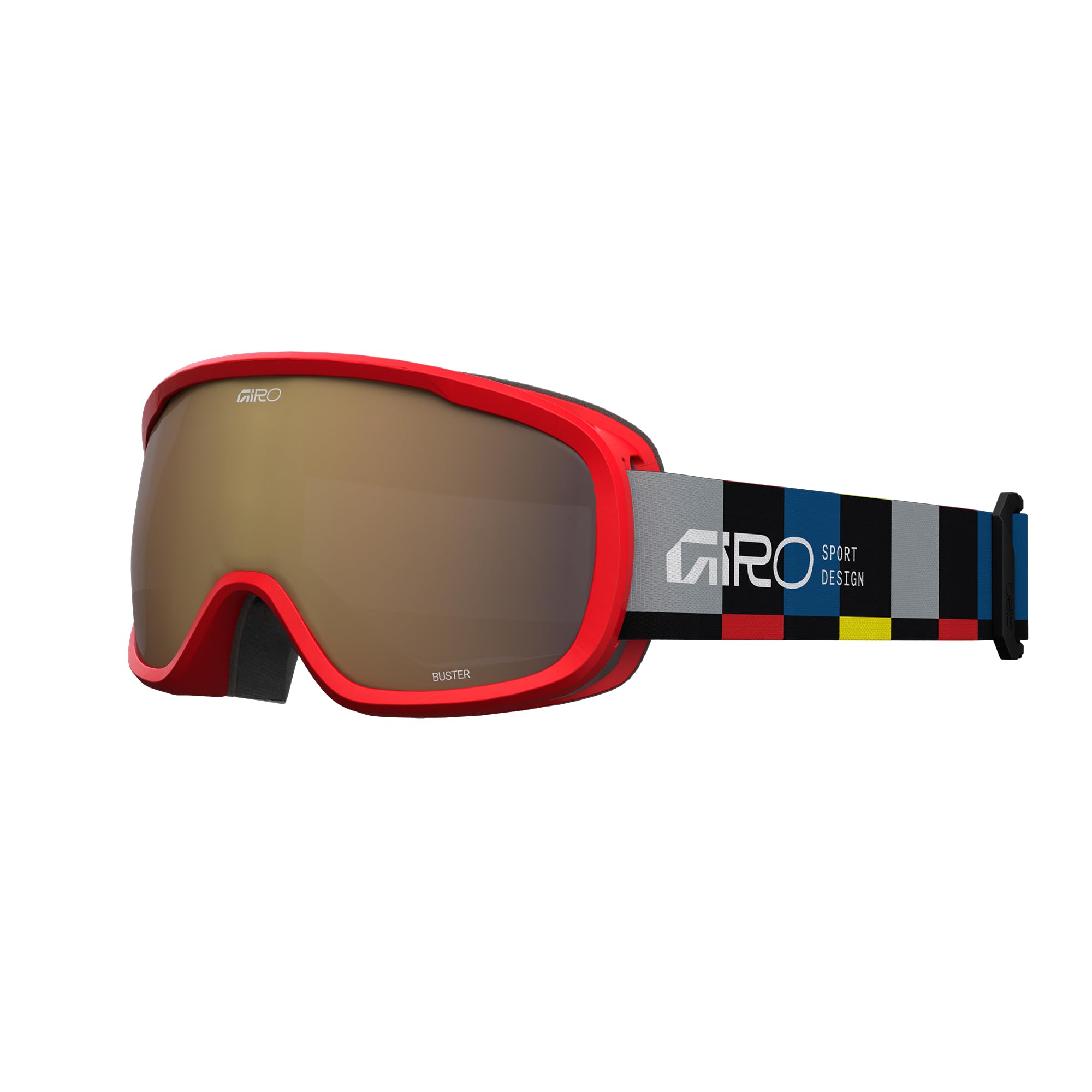 Giro Buster Kids Snow Goggle Black Blocks - Amber Rose