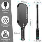 Xs Xspak Carbon Fiber Pickleball Paddle - Tournament Edition - World Champion Surface Technology Options Pickleball Racket - Usa