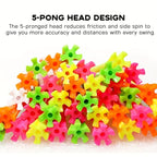Swingtek 120 Pack Plastic Golf Tees,Contain 100 Pcs 3-1/4 Inch Unbreakable Long Tees And 20 Short Tees,Mixed Color,Frictional Re