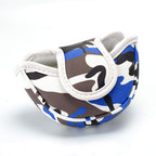 Gooaction Camo Blue Golf Small Mallet Putter Head Cover Magnetic Closure Camouflage Print Synthetic Leather Mini Putters Club He