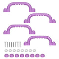 TOPNEW 4Pcs Kids Playground Safety Handles -Swing Set & Climbing Frame Hand Grips, Multi-Color Plastic Grab Bars for Outdoor Pla