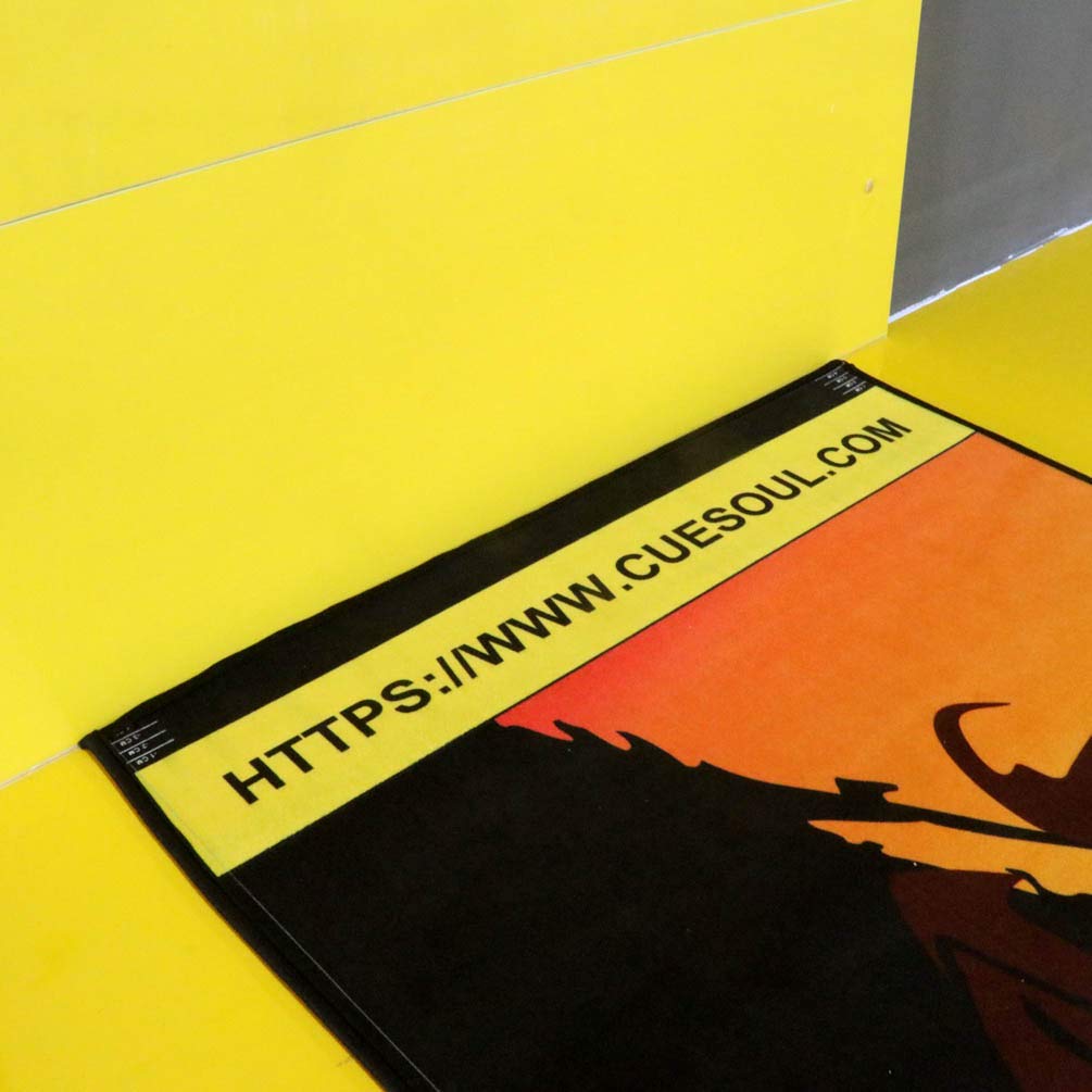 Cuesoul Heavy Duty Darts Mat Includes Both Official Soft & Steel Tip Throwline Yellow Fire