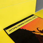 Cuesoul Heavy Duty Darts Mat Includes Both Official Soft & Steel Tip Throwline Yellow Fire