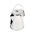 GSI Outdoors Percolator Coffee Pot I Glacier Stainless Steel Ultra-Rugged for Brewing Coffee Over Stove and Fire | Ideal for Gro