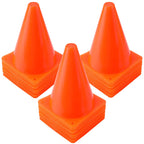 Faswin 40 Pack 7 Inch Traffic Cone, Plastic Soccer Training Cones For Outdoor Activity & Festive Events, Orange