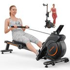 Yosuda Magnetic Rowing Machine 350 Lb Weight Capacity - Rower Machine For Home Use With Lcd Monitor, Tablet Holder And Comfortab