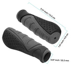 Trelc Antislip Bicycle Handlebars Grips Protector For Bicycle/ Mountain Bike/ Road Bike/ Folding Bike (Black+Grey)