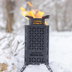 Inferno Pro Stove Outdoor/Indoor (Use Biomass, Fire Starter, Canned Heat) - Compact, Camping, Off-Grid, Emergency - By Instafire