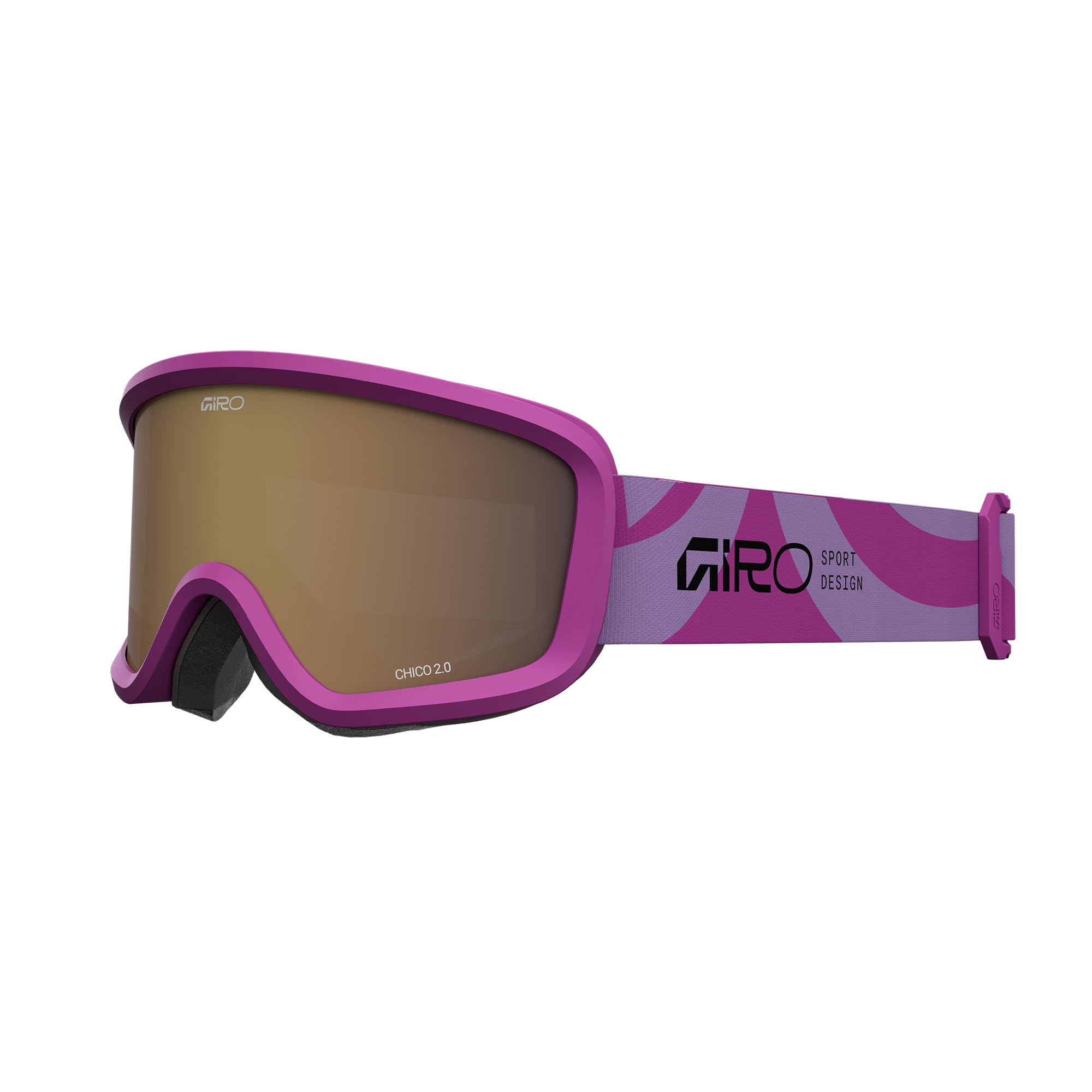 Giro Chico 2.0 Toddler Ski Goggles - Snowboard Goggles for Kids, Boys & Girls 2-4 - Pink Flow - Amber Rose