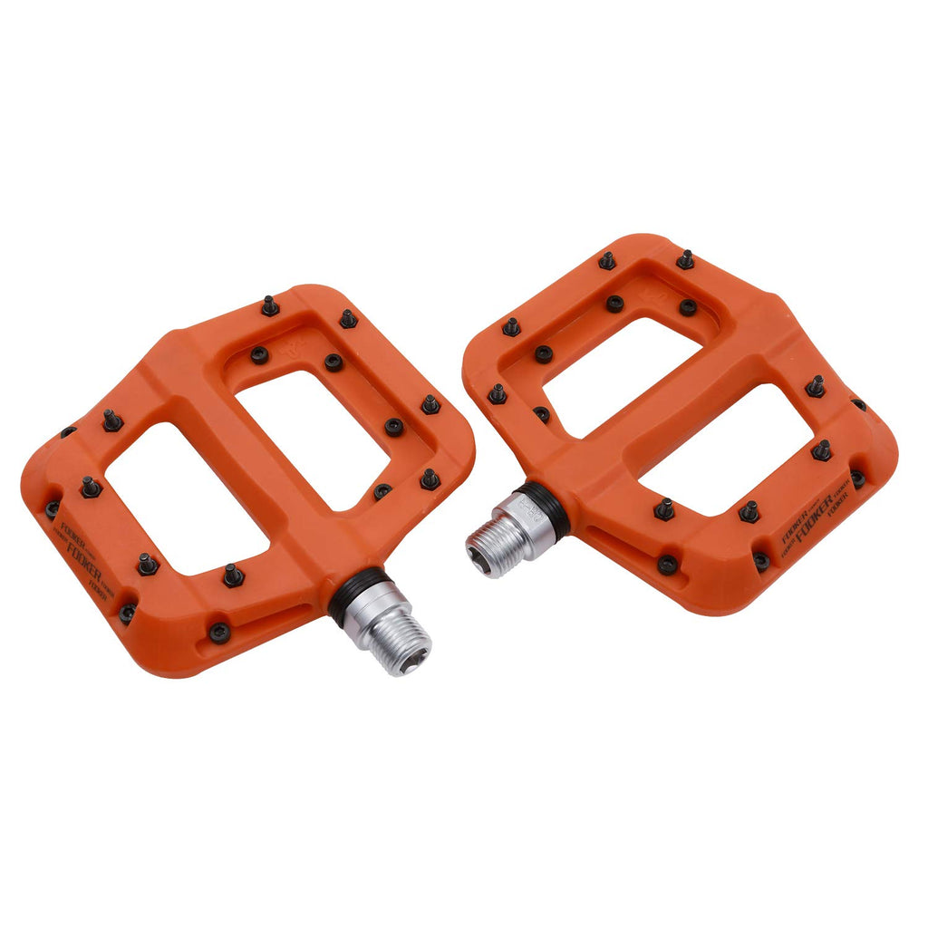 Fooker Mtb Pedals Mountain Bike Pedals 3 Bearing Non-Slip Lightweight Nylon Fiber Bicycle Platform Pedals For Bmx Mtb 9/16''
