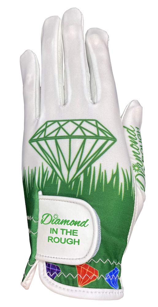 Giggle Golf Women'S Golf Glove (Medium, Worn On Right Hand, Diamond In The Rough (New))
