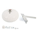 Taylor Made Products 1079 Dock Pro Inflatable Dock Boat Wheel, 9 Inch Diameter, Straight Mount ,White