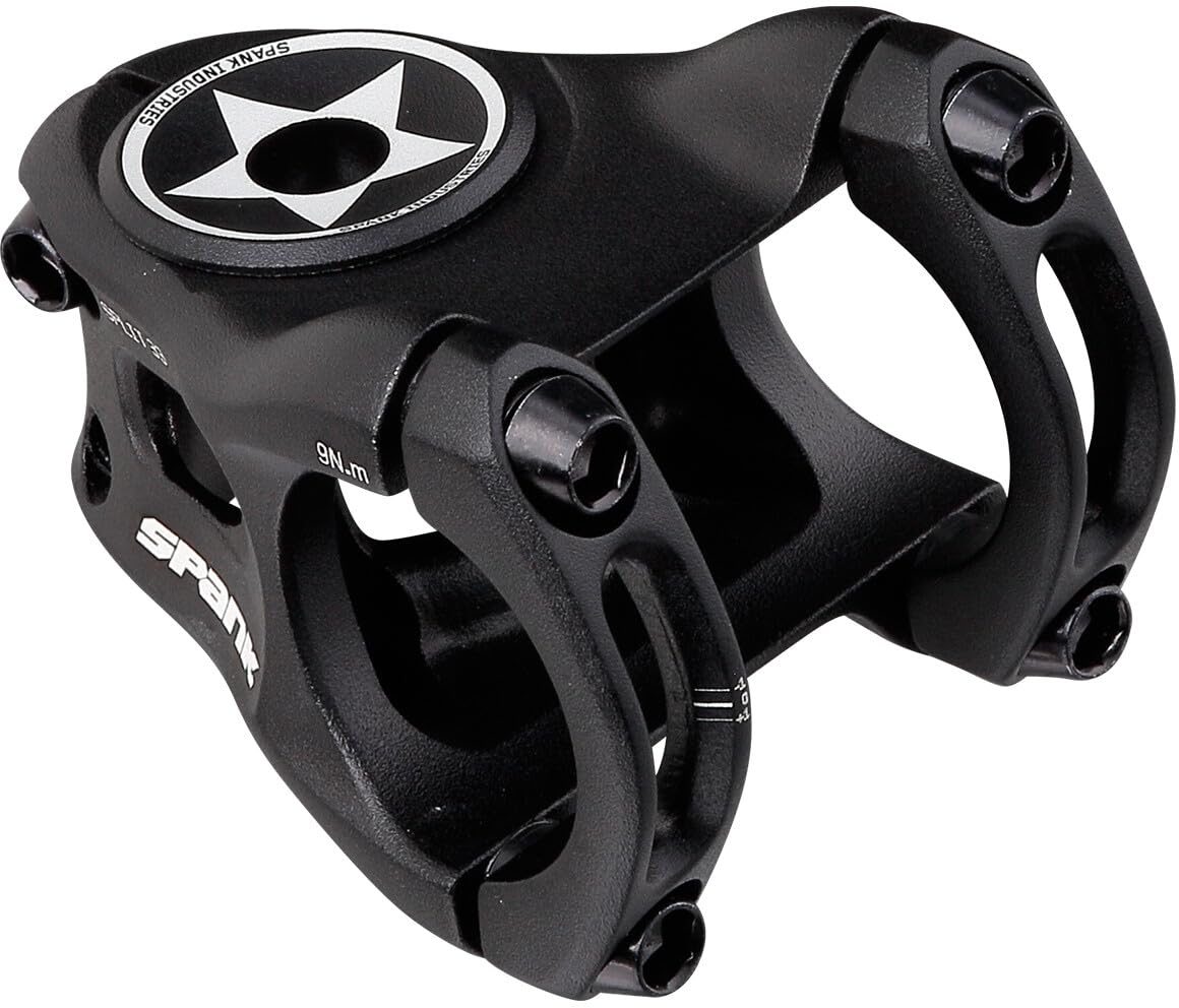 Spank Split Enduro Trail Shotpeen Anodized Bicycle Stem, Black, 43Mm