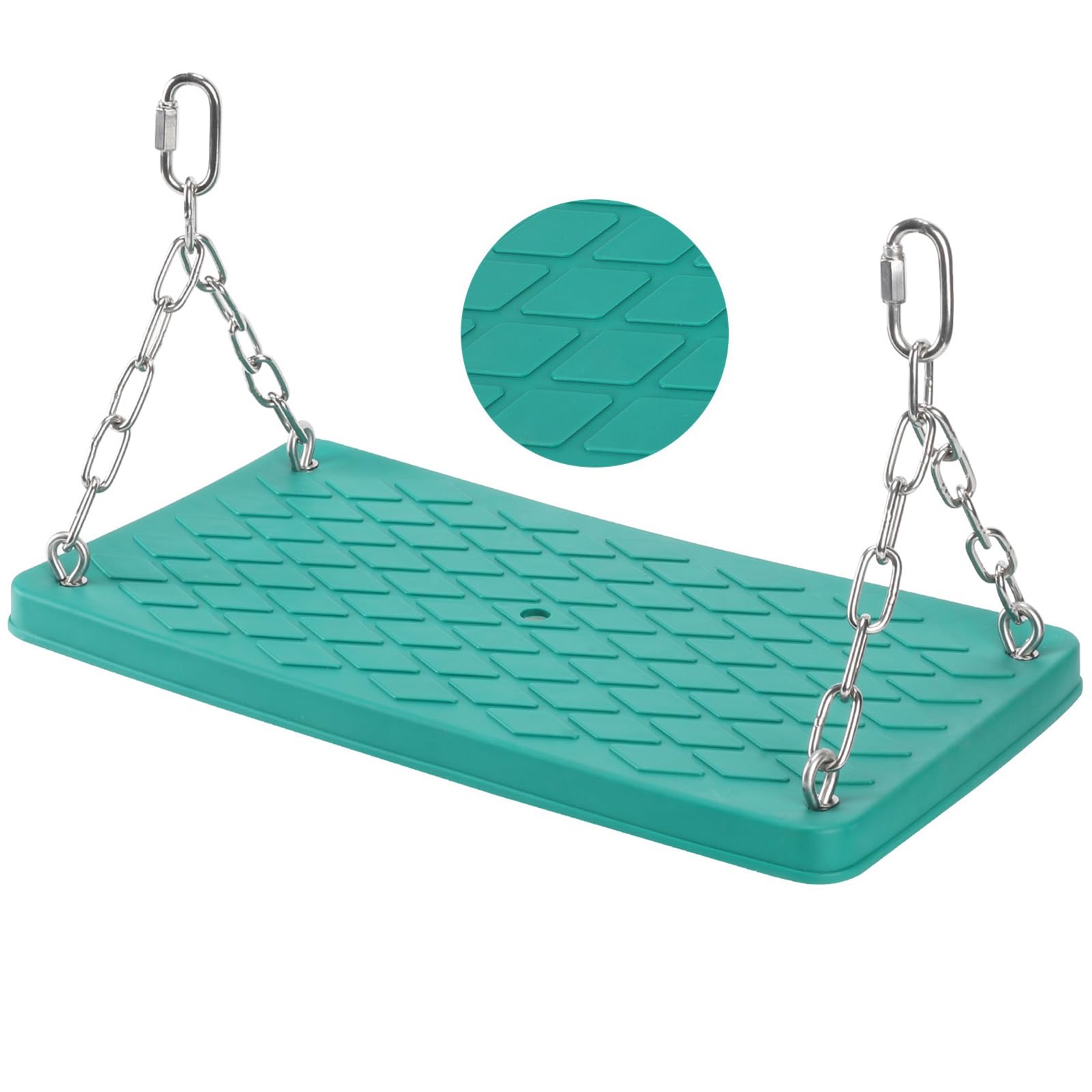 Swing Seat-Heavy Duty Non Slip Tree Swing Set Playground Swing Set Accessories for Kid Indoor Outdoor Birthday Gift Backyard,Gre