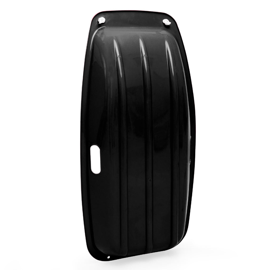 Best Choice Products 35In Kids Plastic Toboggan Snow Sled W/Pull Rope, 2 Handles - Black
