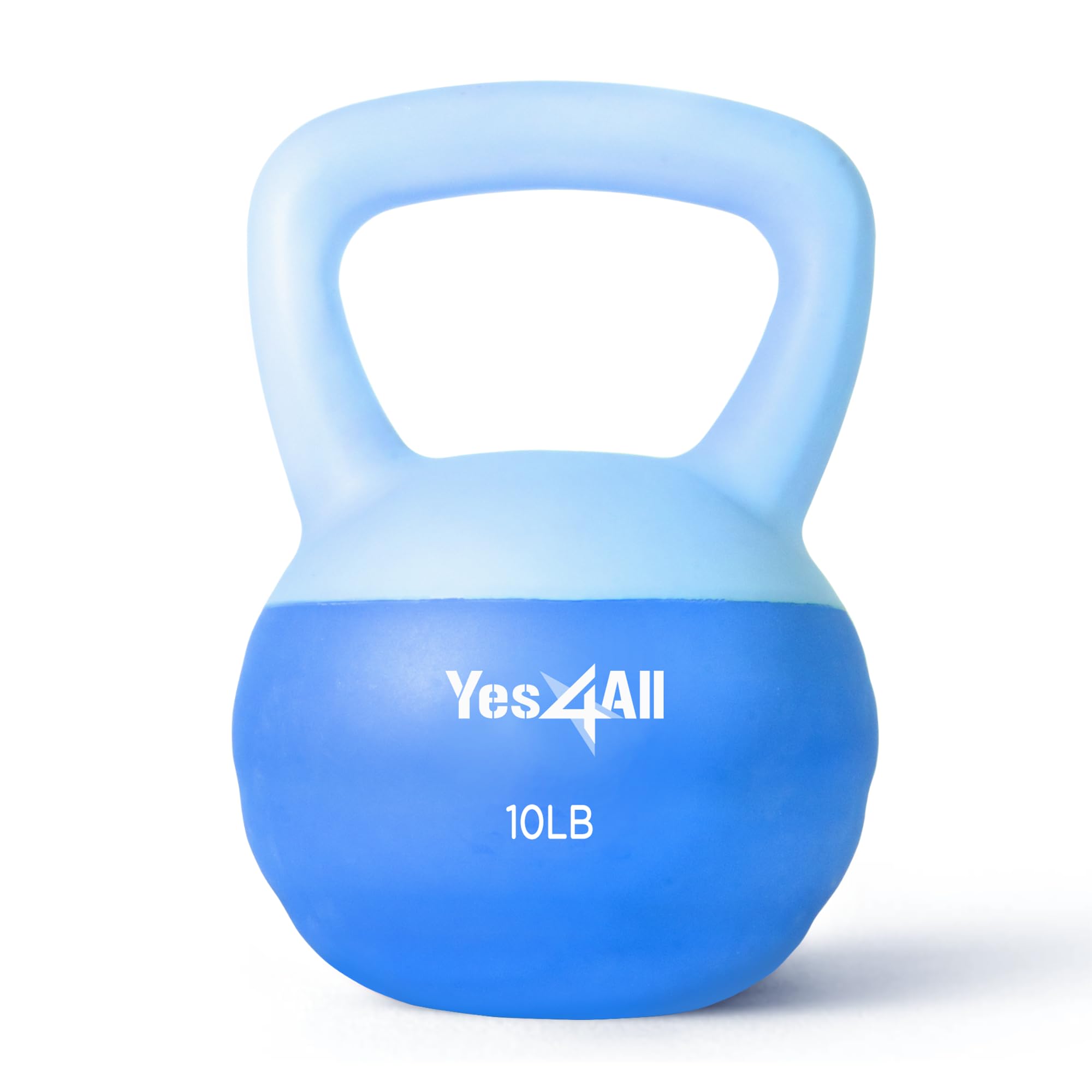 Yes4All Soft Kettlebell, PVC Kettlebells Exercise Weights & Color-Coded Strength Training Soft Kettlebells with 4 Options (5,10,