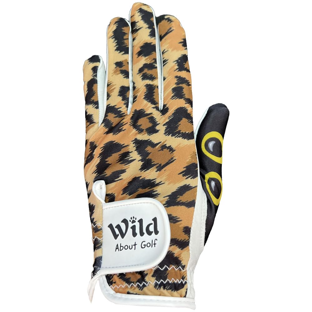 Giggle Golf Women s Golf Glove (Large, Worn On Left Hand, Wild About Golf)