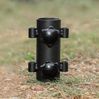 Yupindizu 4Pcs Durable Camping Tent Rod Holders,Reinforced Windproof Awning Rod Holder,Portable Tent Fixed Tube Pole Stand For C
