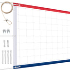 Xxxyyy Professional Volleyball Net Outdoor Heavy Duty, Upgraded Weather Resistance, Lengthened Stainless Steel Cable, Thicker Si