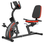 Vanswe Recumbent Exercise Bike For Adults Seniors - For Home Workout With 16 Levels Resistance, 380 Lbs Weight Capacity, Bluetoo
