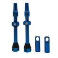 Bwshlf Blue Tubeless Presta Valve Stem 40Mm  44Mm, Super Light Alloy Presta Valve Stem Kit With Valve Core Remover Tool And Valv