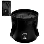 Collapsible Bucket With Handle, Lightweight Folding Water Container, Portable Collapsible Bucket For Fishing, Camping, Hiking, B