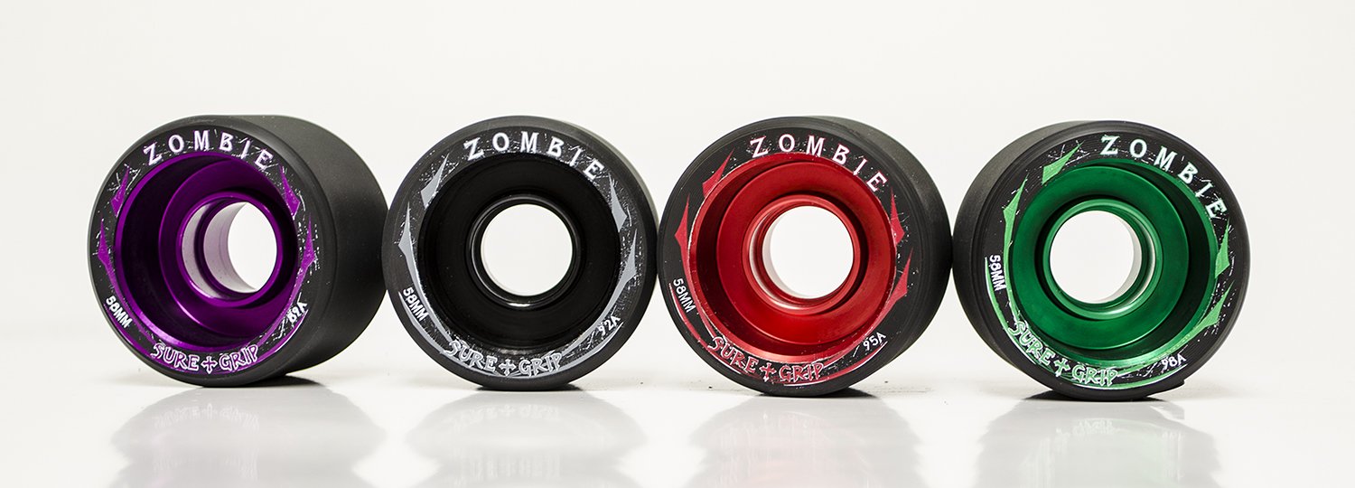 Sure-Grip Zombie Wheels Low 59Mm 89A - Purple Hub