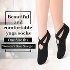 Geyoga 6 Pairs Yoga Socks For Women Nonslip Barre Socks With Straps Ballet Socks For Yoga Sports Ballet Dance