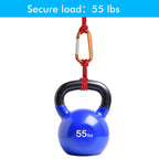 6Pcs Carabiner Caribeaner Clip,3'' Large Aluminum D Ring Shape Carabeaner With 6Pcs Keyring Keychain Hook (2 Orange+2 Navy+2 Red