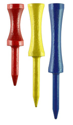 Pride Professional Tee System Two Piece Step Tee, 50 Count, 2-3/4 Inch (Yellow)