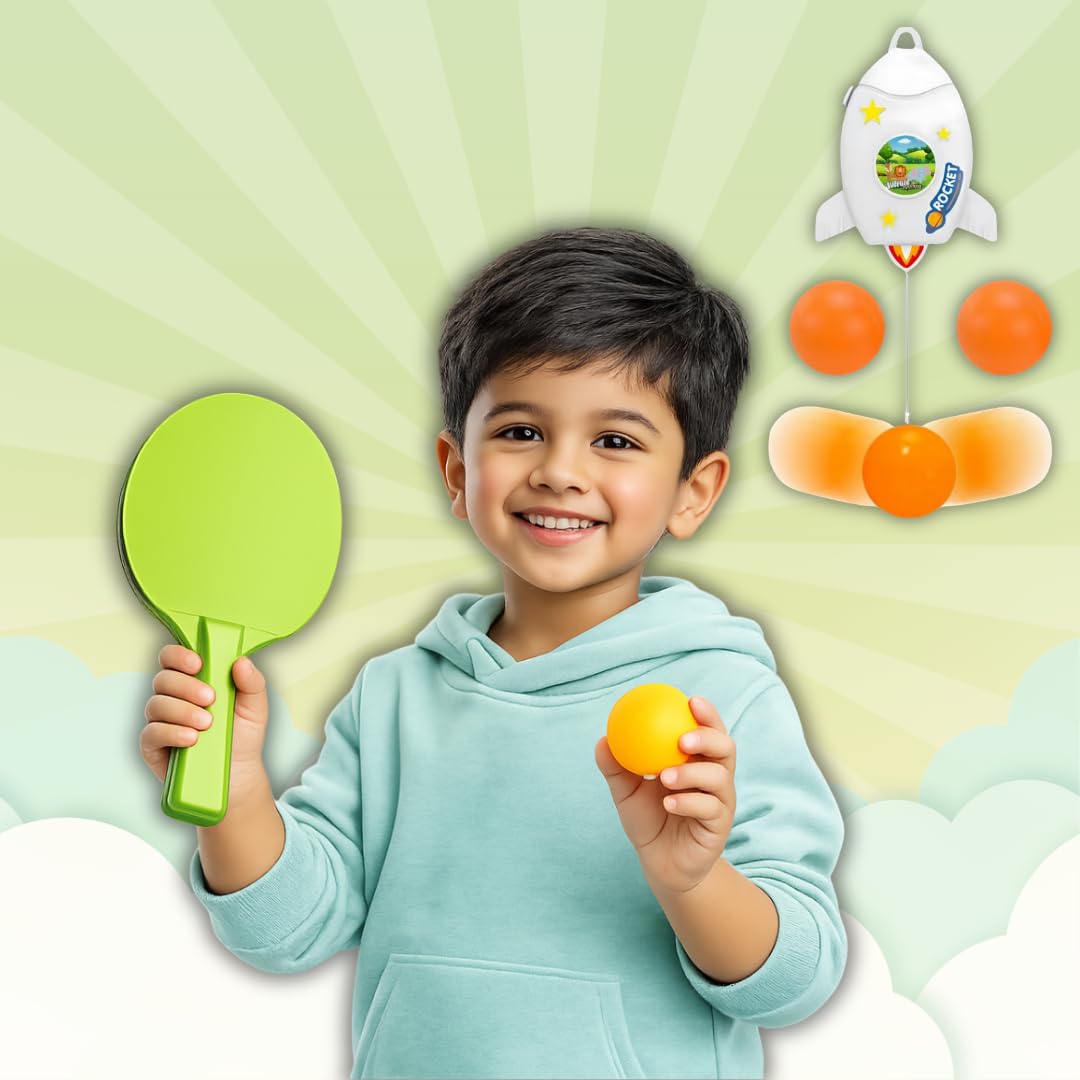 Wishluck Indoor Hanging Table Tennis Set | Fun Game for Kids & Family | EasytoInstall Ping Pong Set for Home | Indoor Sports A