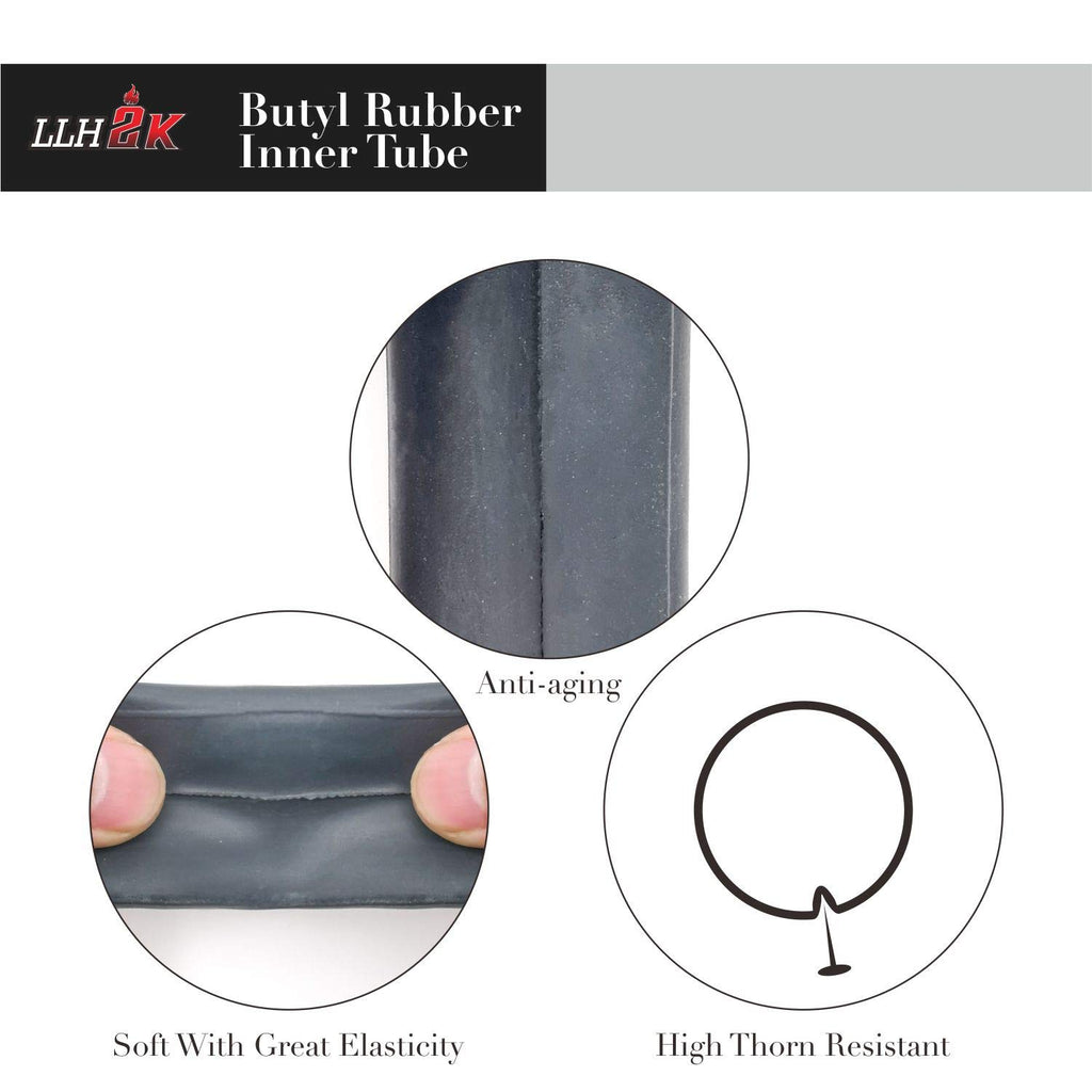 24 Inch Bike Tube 24 Bike Tube 24 X 1.95/1.75/2.10/2.125 Bike Inner Tube 2 Pack -Schrader Valve With 3 Tire Levers 6 Round Patch