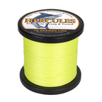 Hercules Braided Fishing Line 1500M 1640Yds 10Lbs-200Lbs Pe Superline 8 Strands (Fluorescent Yellow 30Lb/13.6Kg 0.28Mm)