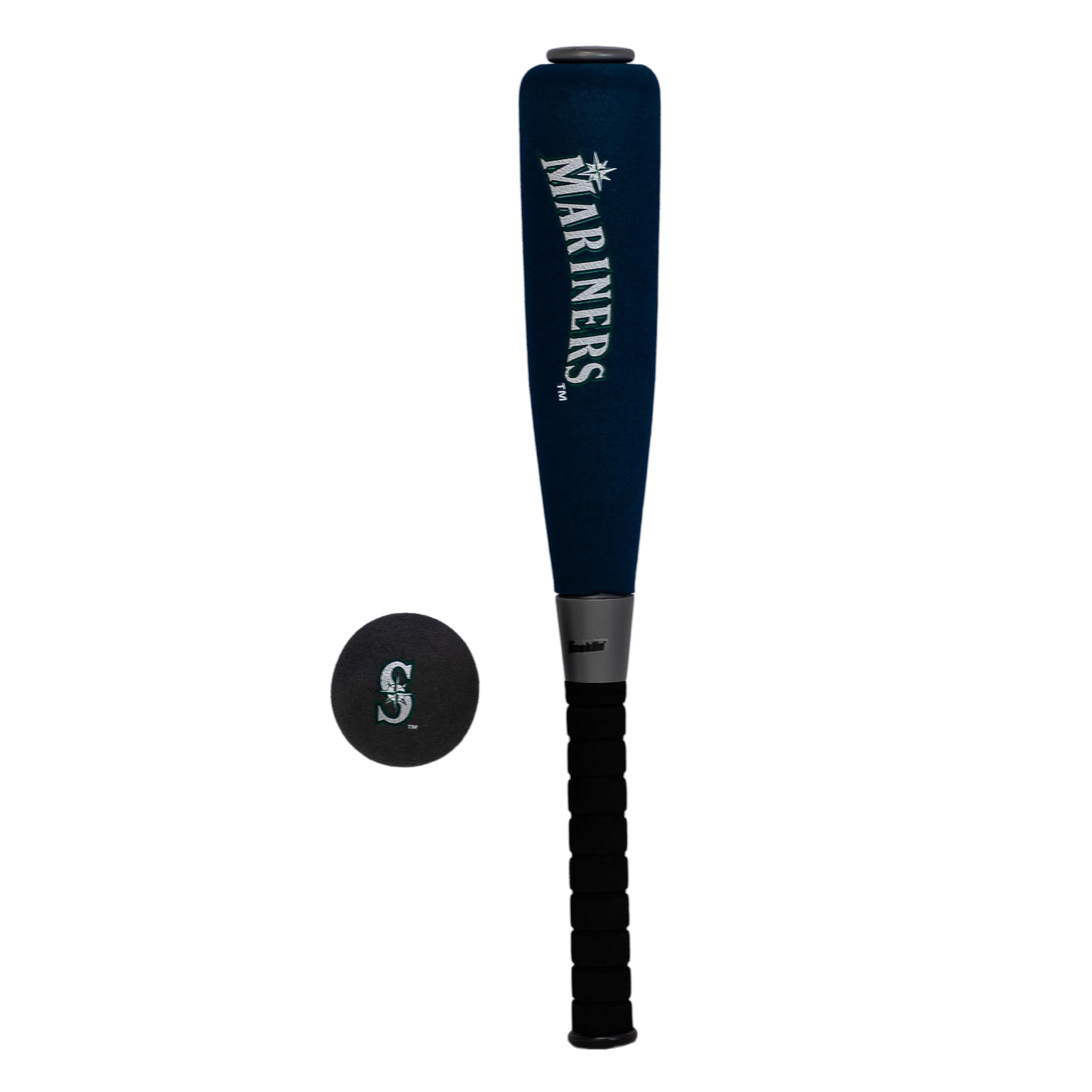 Franklin Sports Seattle Mariners Foam Bat & Ball Set - 21'' Soft Jumbo Team Baseball Bat And Ball Team Logo - Mlb Official Licen