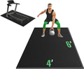 Yes4All 6'x4' Thick Rubber Exercise Mat for Floor Workouts, Durable & Low-Odor Large Gym, Non-Slip Workout Mats for Indoor/Outdo