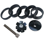 Ganopper Bicycle Headset Stem Top Cap Cover Bolt 1-1/8'' (28.6Mm) Aluminum Bike Handlebar Stem Spacer Mtb Headset Spacers